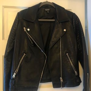 Topshop Faux leather jacket